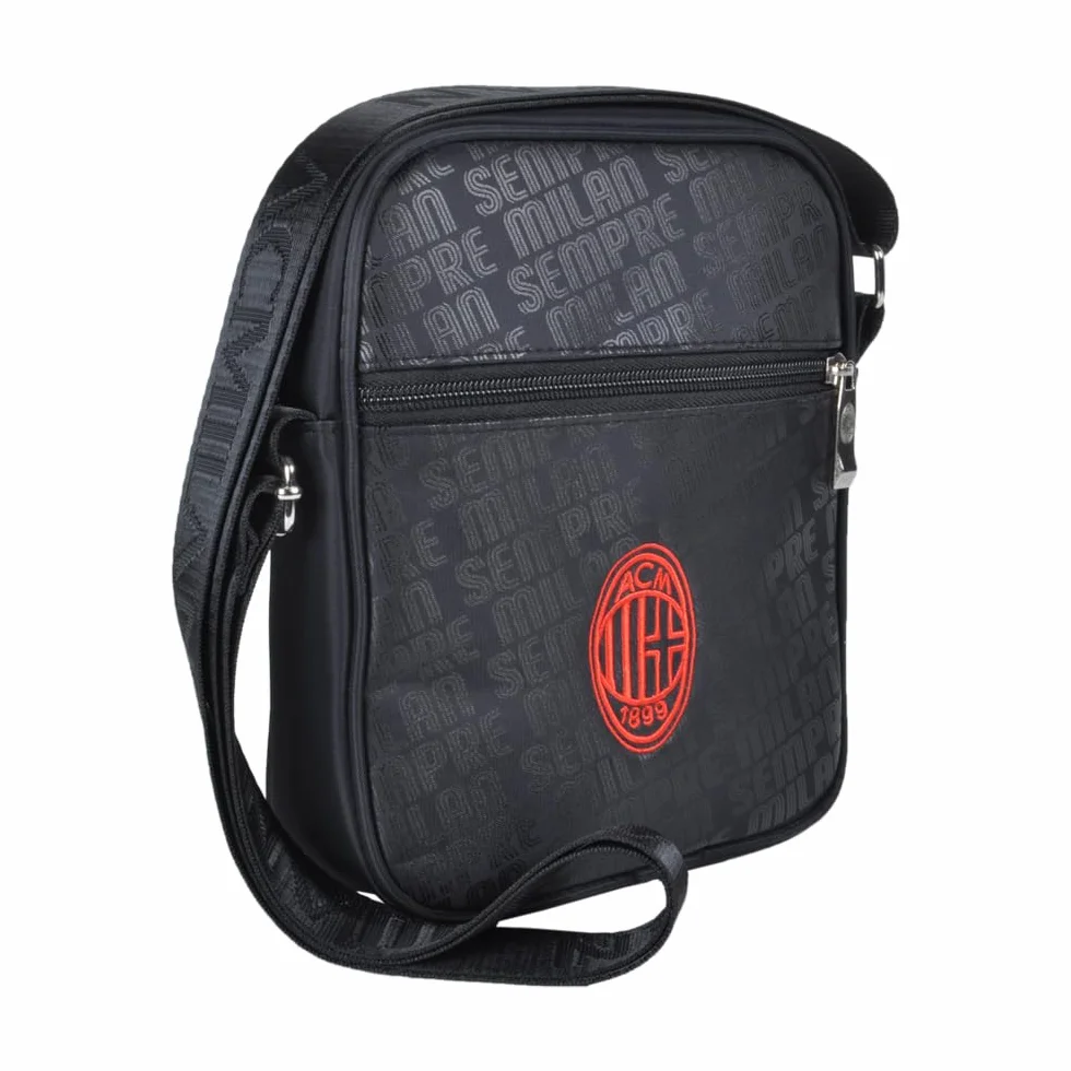 Ac Milan 143414 Milan, Bolso Unisex Adulto, Negro