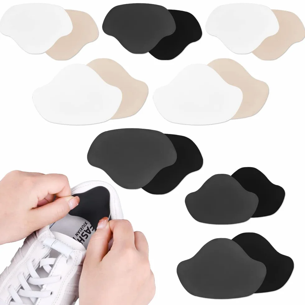 Flintronic 8 pares parches reparación zapatillas talón piel almohadillas grandes pequeños