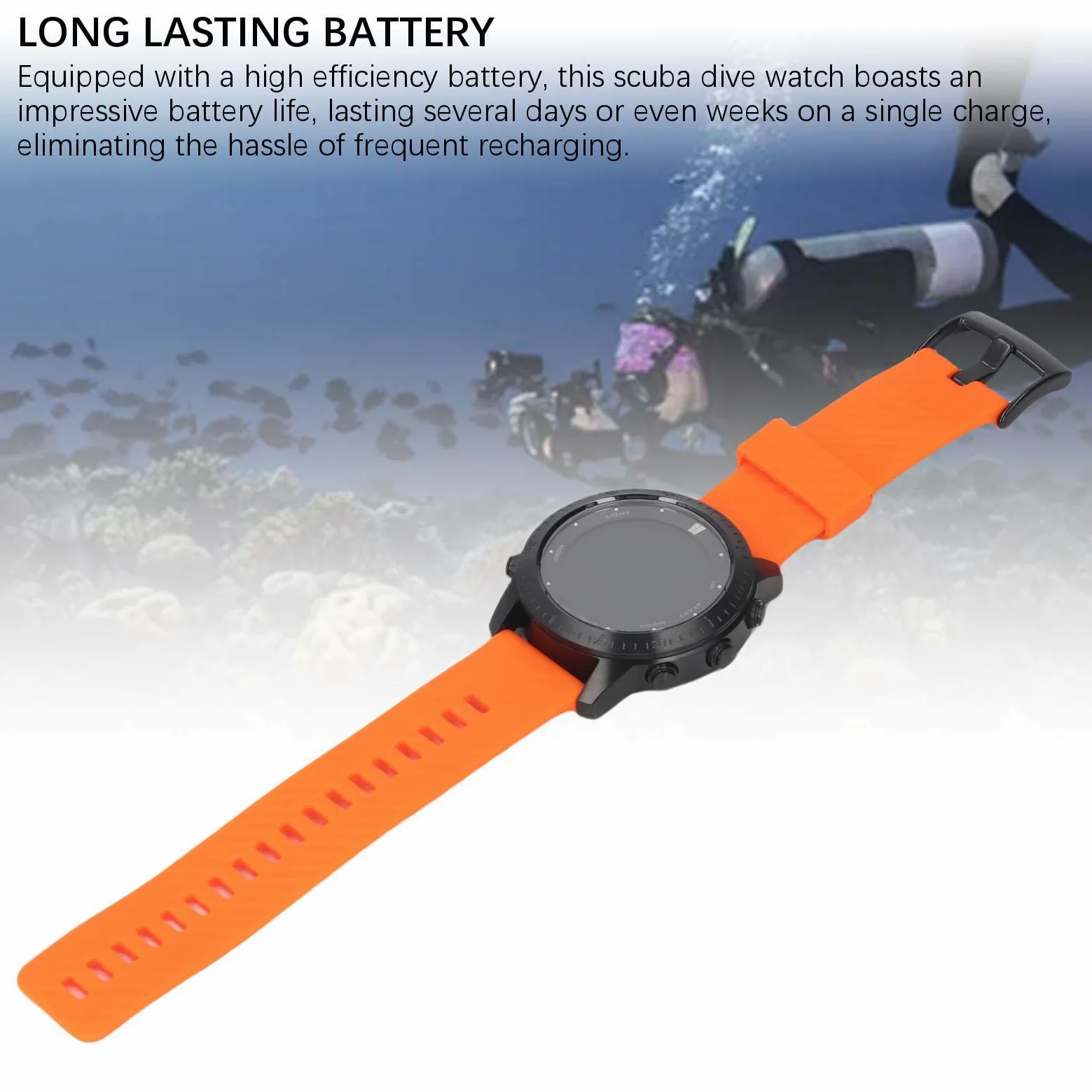 Reloj Profesional de Computadora de Buceo con Profundidad de Trabajo de 328 Pies, Reloj Deportivo con Batería de Larga Duración, Recordatorio Inteligente con Características Precisas, Ideal