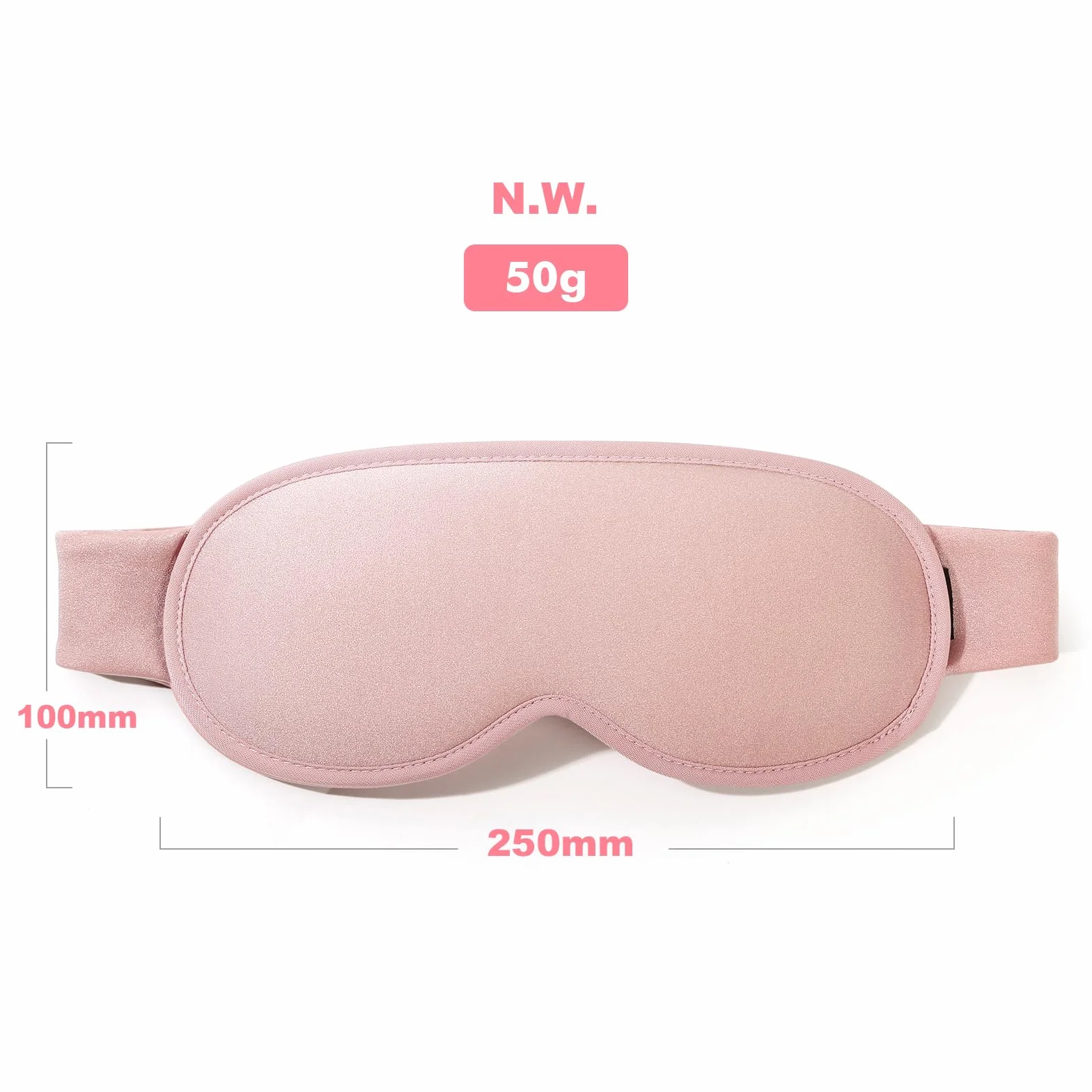 GRIFEMA Antifaz para Dormir 3D Opaco, Máscara sin Presión Ocular, Correa Ajustable, Rosa