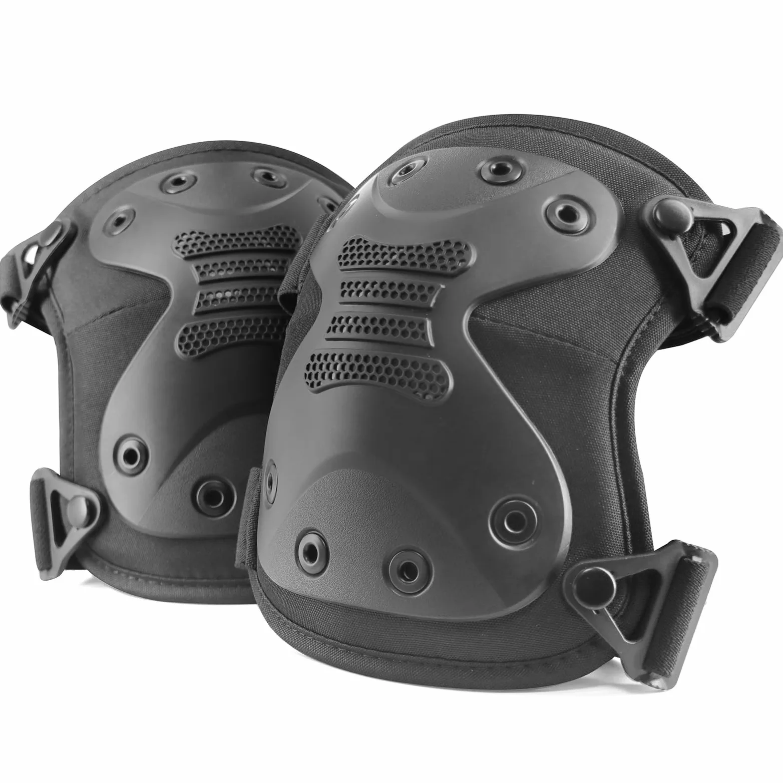 BZTAC Juego de rodilleras de protección de rodilla de combate profesional táctico avanzado para juegos de paintball al aire libre CS Paintball Ciclismo Seguridad Skateboarding Gear Patines Airsoft