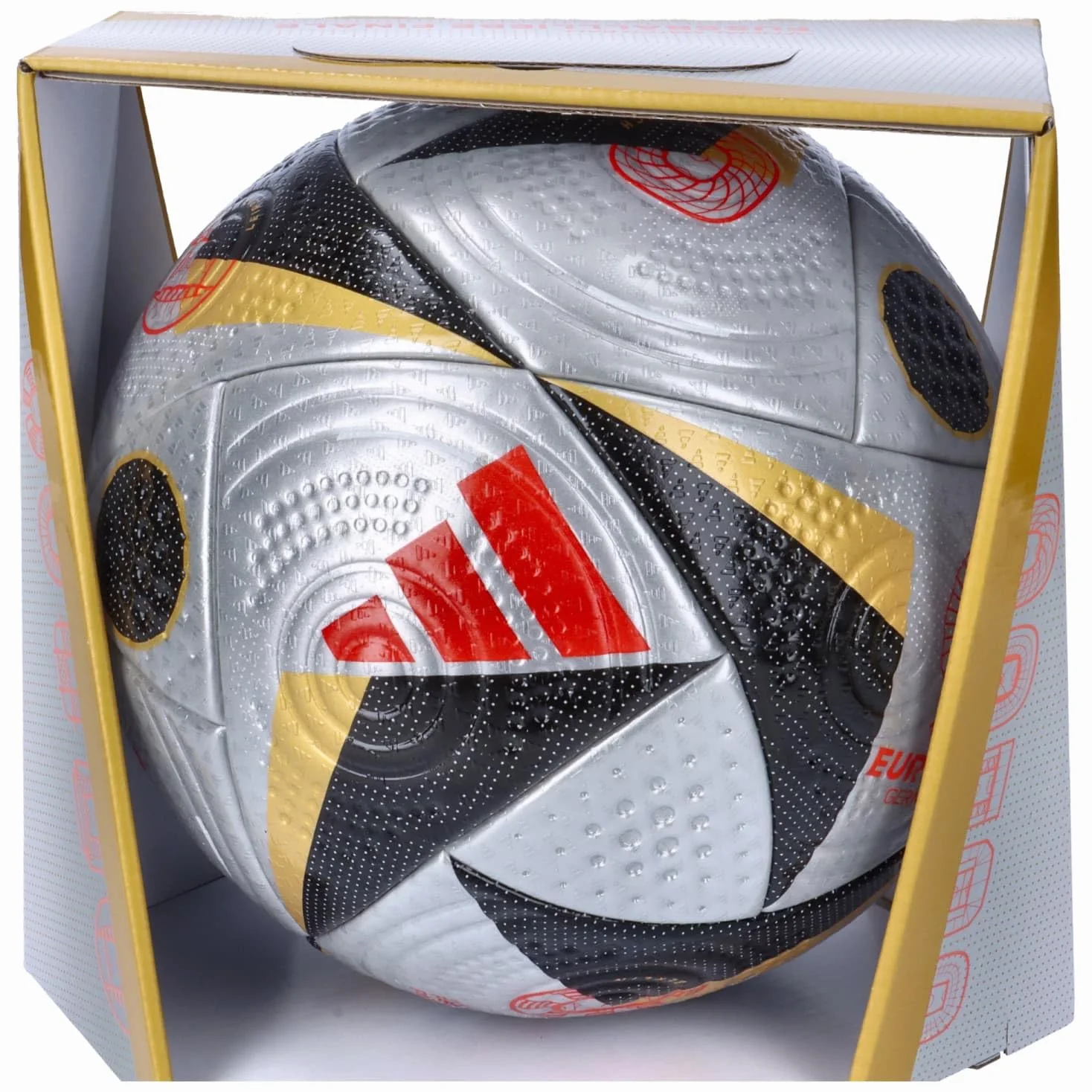 adidas Fútbol Love Finale Euro 2024 FIFA Quality Pro Ball IS7436, Unisex Footballs, Silver, 5 EU