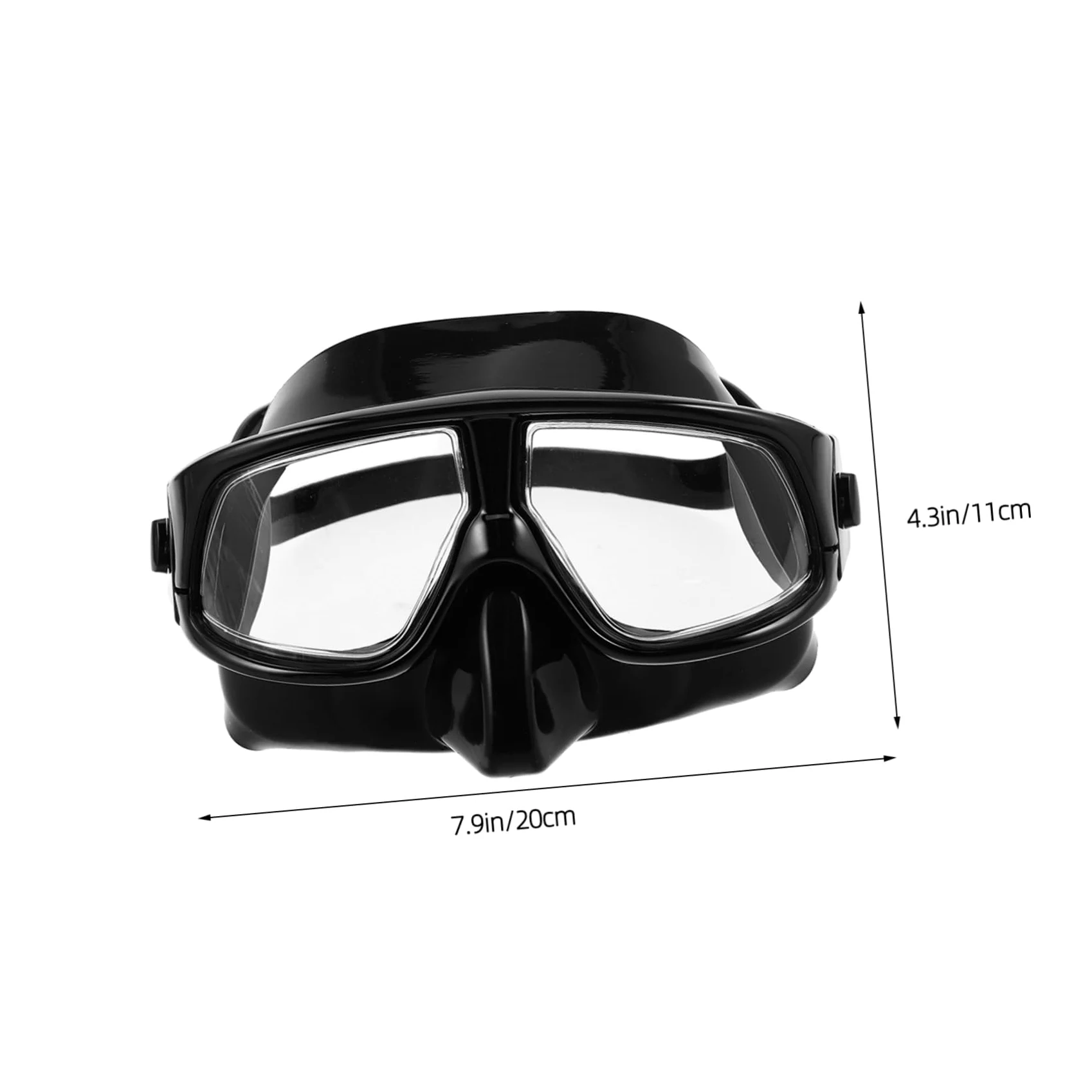 UPKOCH Máscara de Buceo con Correa Ajustable para Snorkel y Buceo con Sellado Visión y Volumen para Adultos