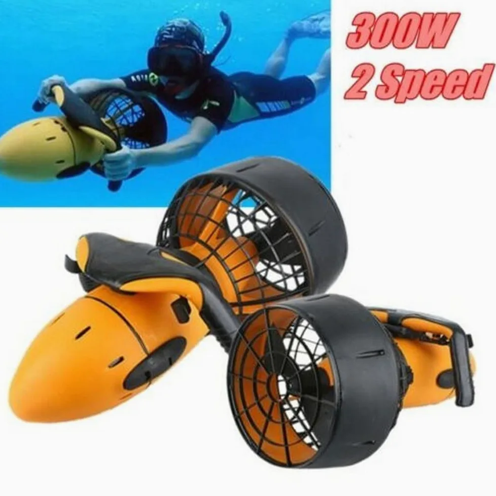 Scooter submarino, Scooter subacuático de 300W, bicicleta subacuática, hélice de agua de doble velocidad, equipo deportivo de natación acuática for piscina
