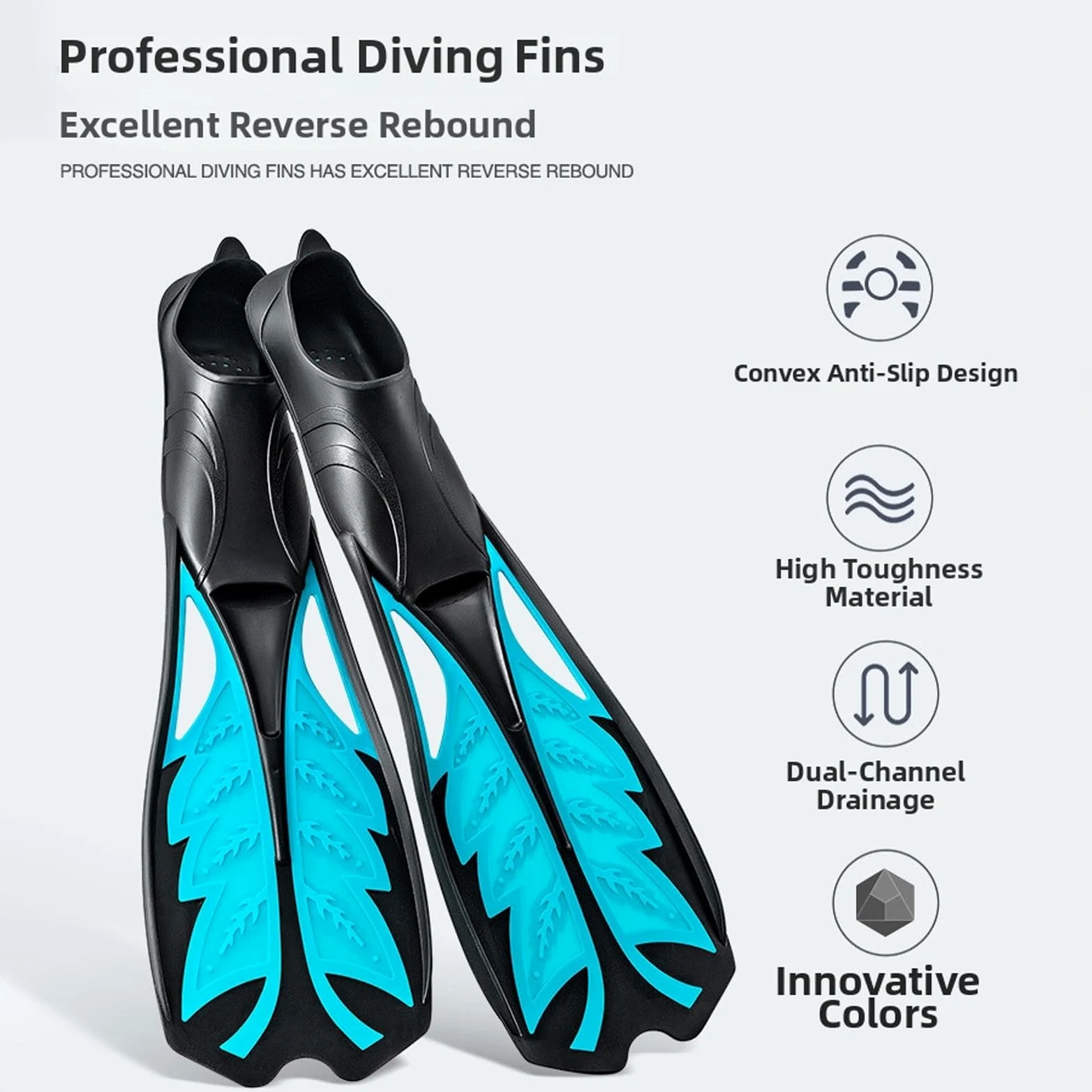 VGEBY Equipo de Buceo, Equipo de Snorkel Profesional, Juego de Snorkel para Adultos con Máscara a Prueba de Fugas, Aletas Ajustables con Parte Superior Seca para Exploración