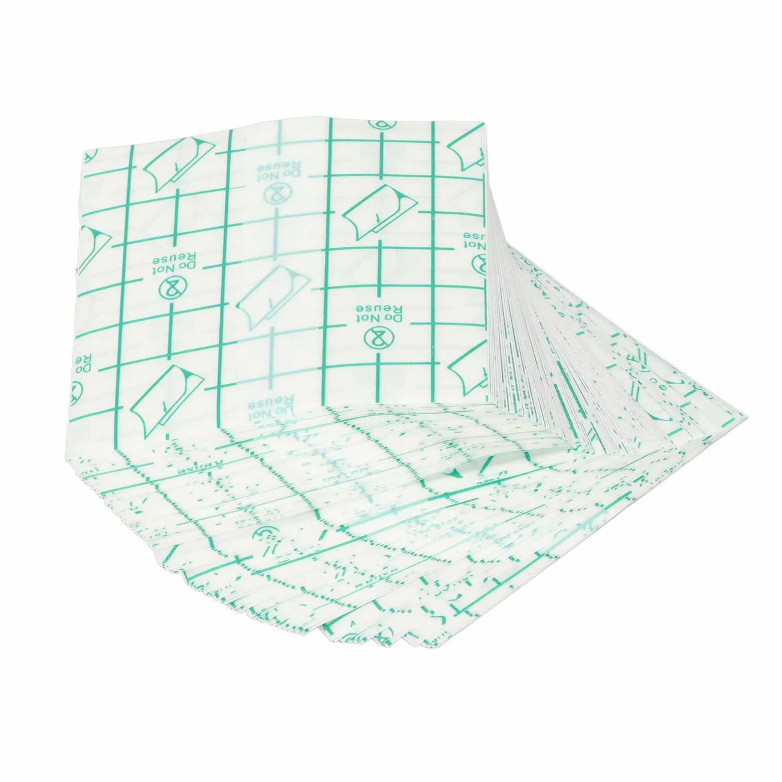 Cinta de Vendaje de Película Transparente Impermeable 8x8 cm, 100 Piezas Desechables