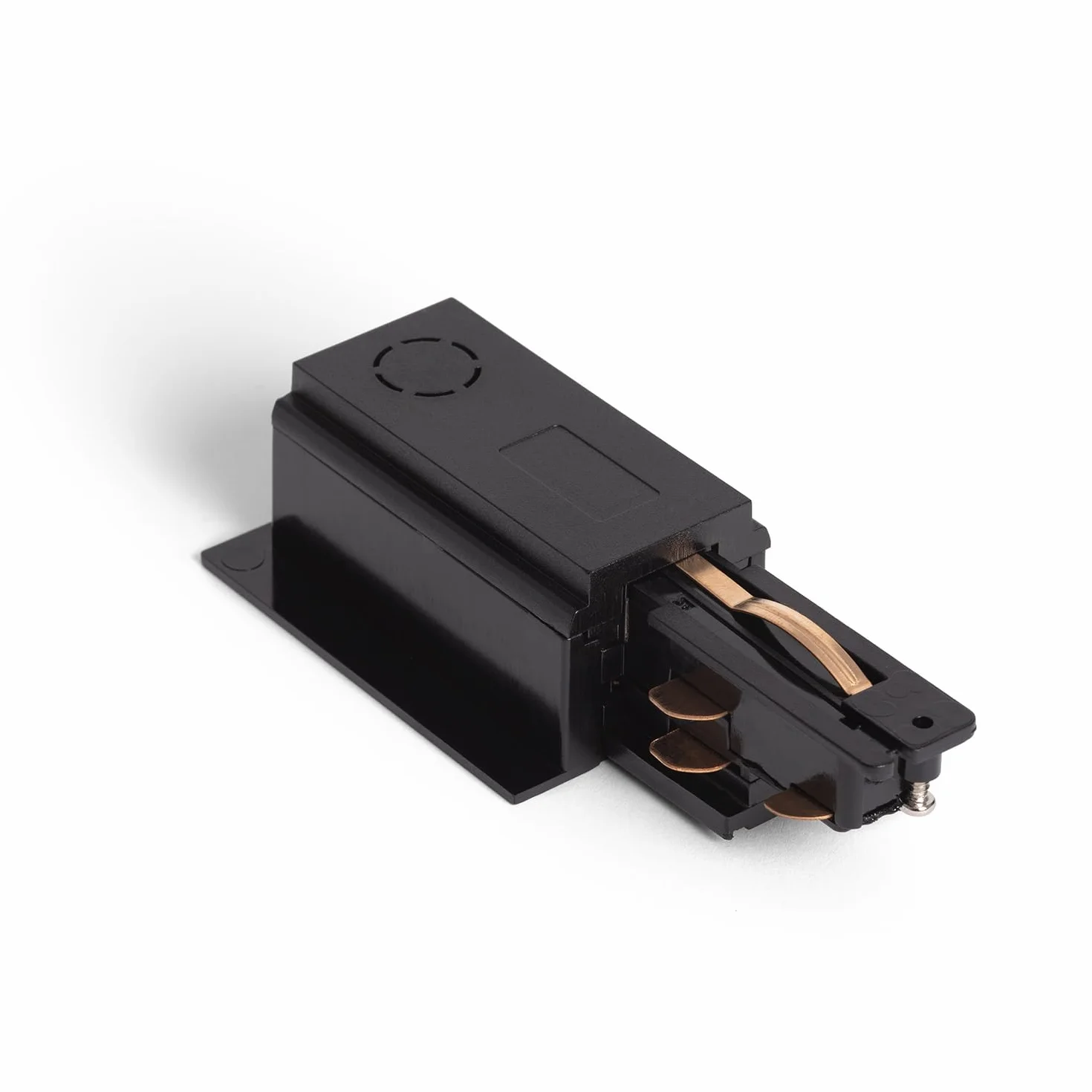 LEDKIA LIGHTING Conector Right Side Rojo para Carril Trifásico DALI Empotrable Aluminio Negro