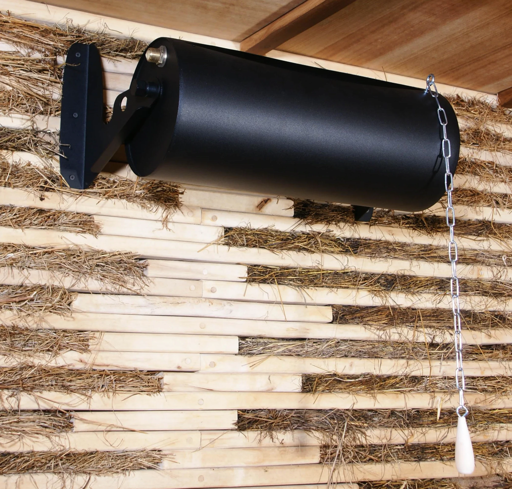 Saunainter Ducha de acero inoxidable para sauna, 16 litros, montable, recarga automática