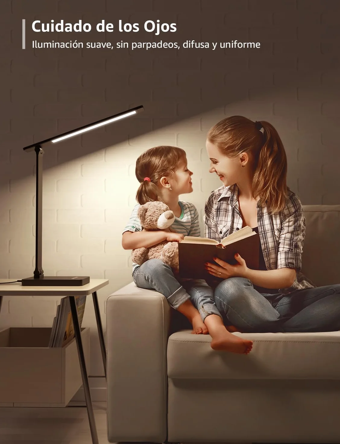Lepro Lámpara LED Escritorio 9,2W 750LM 5 Colores 5 Niveles Brillo Regulable Mesa Oficina Negro