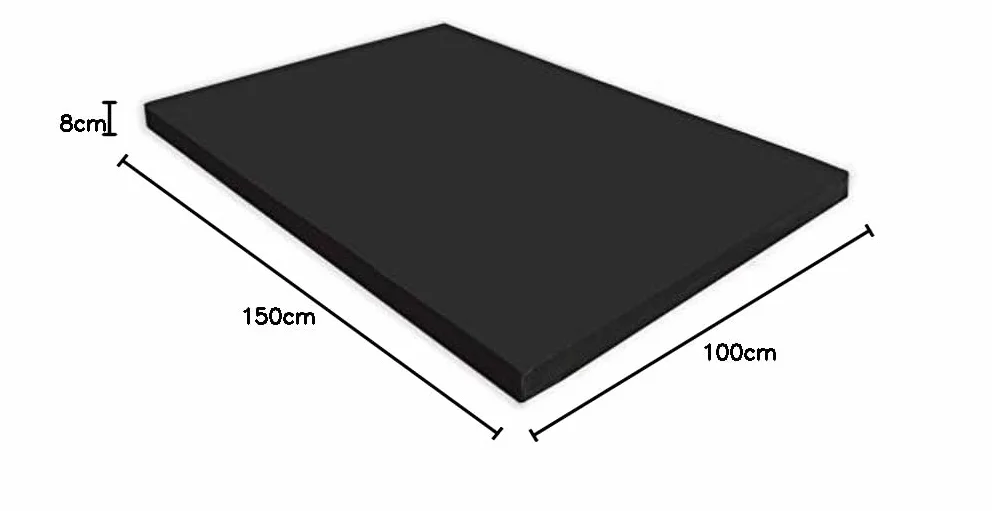 NiroSport colchoneta de ejercicio 150x100x8cm alfombrilla de gimnasia deportiva