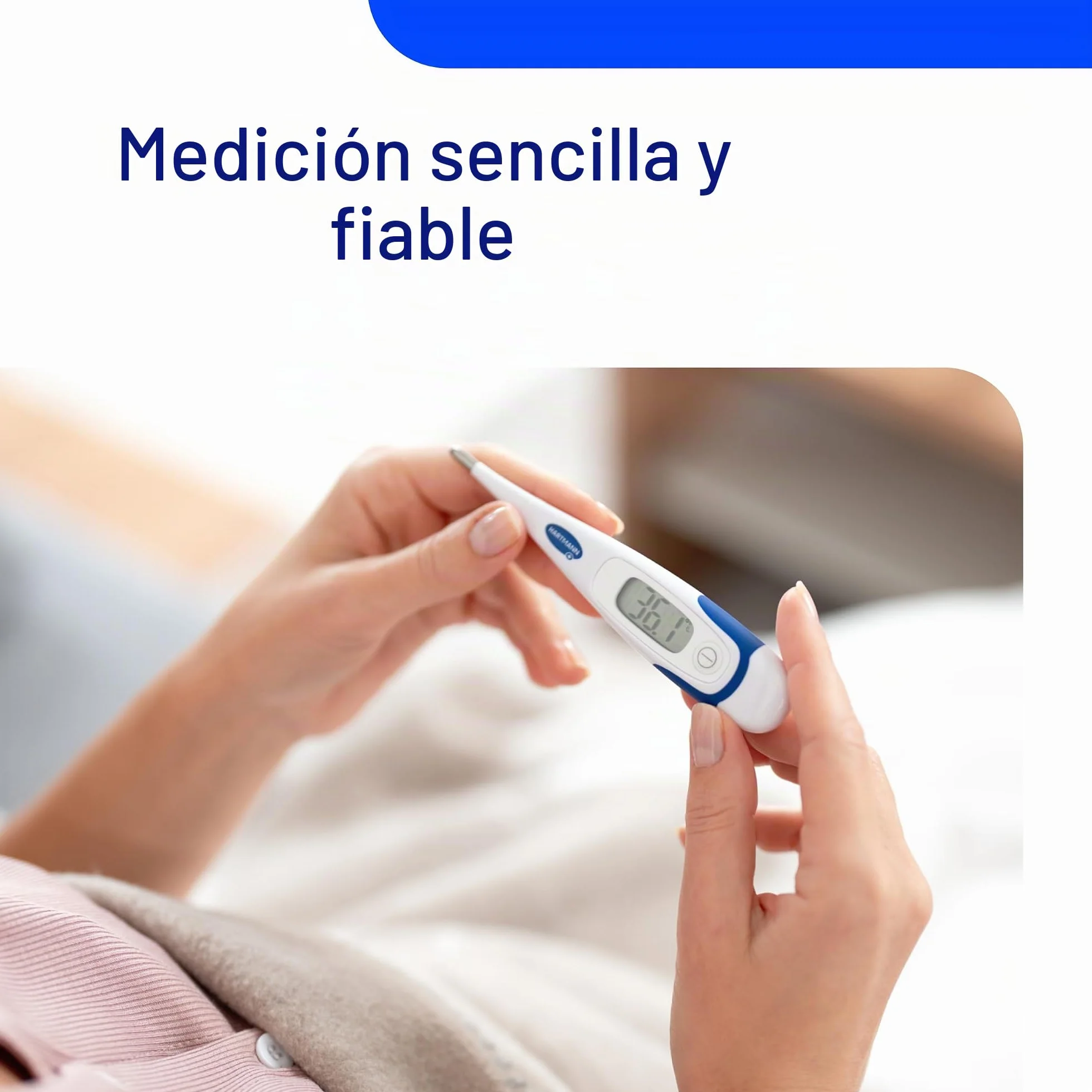 Thermoval Rapid Termómetro médico electrónico para medir temperatura niños bebés adultos