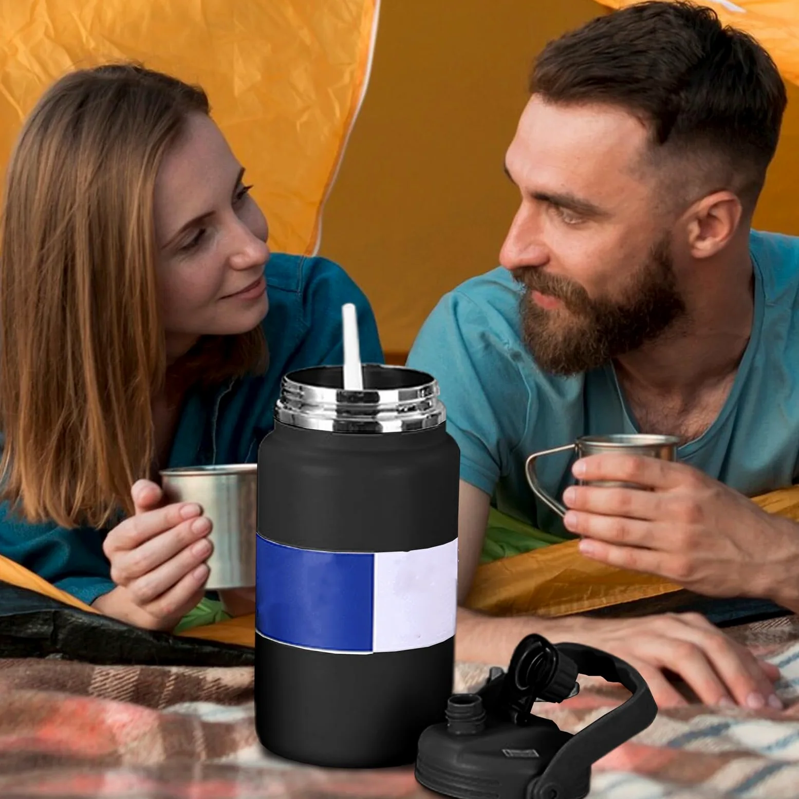 Termo Isotérmico Termo Al Vacío De 4 Litros | Botella De Agua De Acero Inoxidable Para Gimnasio Senderismo Escuela Viajes Camping Ciclismo Deportes Y Actividades Al Aire