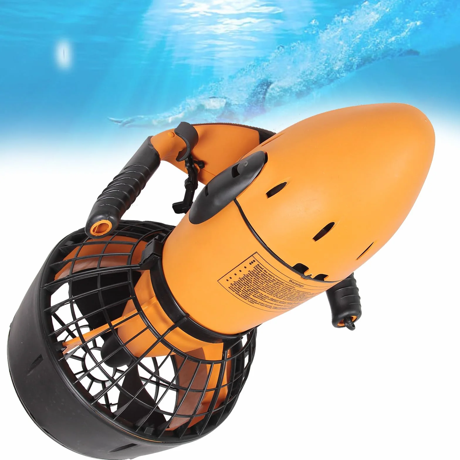Scooter Submarino de 300 W, Impulsores de Natación para Buceo, Refuerzo de Scooter Submarino para Deportes Acuáticos, Piscina, Buceo, Esnórquel y Aventuras en el mar,1battery