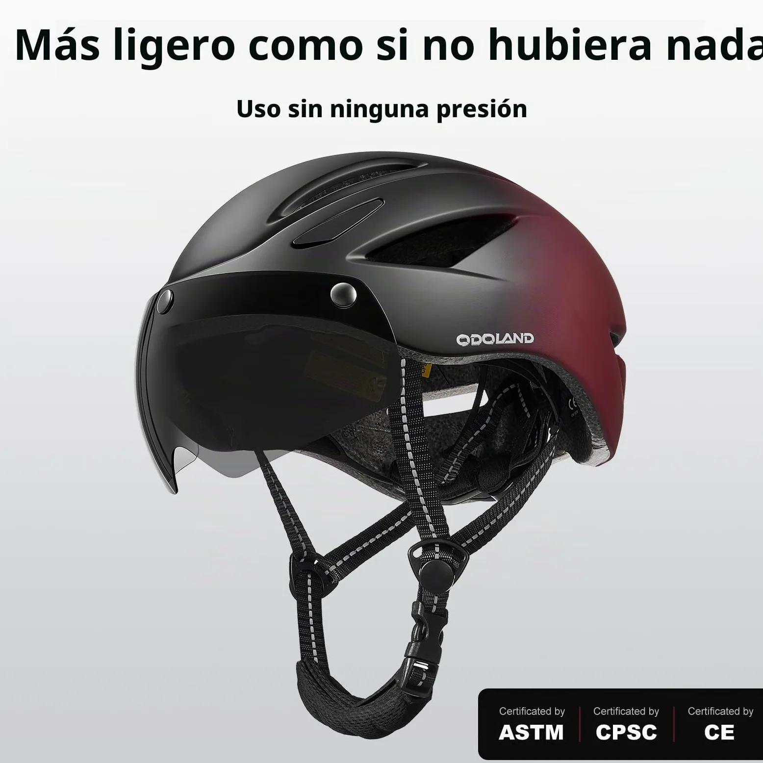 Odoland Casco de Bicicleta para Adultos con Gafas Magnéticas Desmontables Casco de Ciclismo para Bicicleta de Carretera de Montaña Casco de MTB Ligero Certificado para Hombres y Mujeres