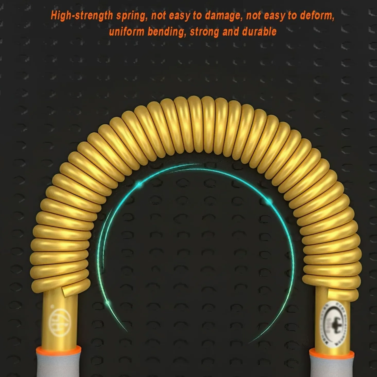 Barra expansora de pecho Power Twister de alta resistencia, ejercitador de brazos con doble resorte para pecho, hombros, bíceps, brazos y antebrazos, soporta una resistencia de 30 a 50 kg (66 a 110