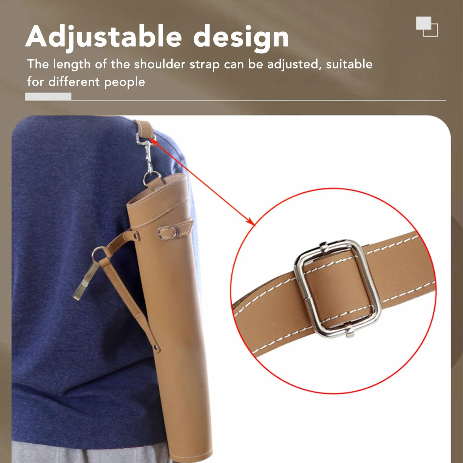 Archery Carquinero, Soporte de Flecha de Hombro Toserador Impermeable Bolsa de Flecha Trasera de Gran Capacidad para Entrenamiento de Caza de Objetivos Al Aire Libre