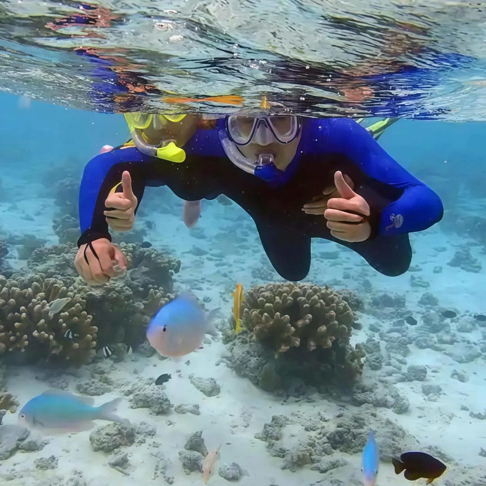 Juego de esnórquel para adultos, con gafas de buceo y tubo seco, unisex para adultos