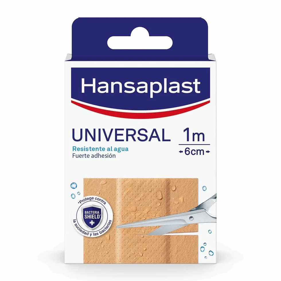 Hansaplast Universal Tira para cortar 10 x 6 cm apósitos impermeables transpirables