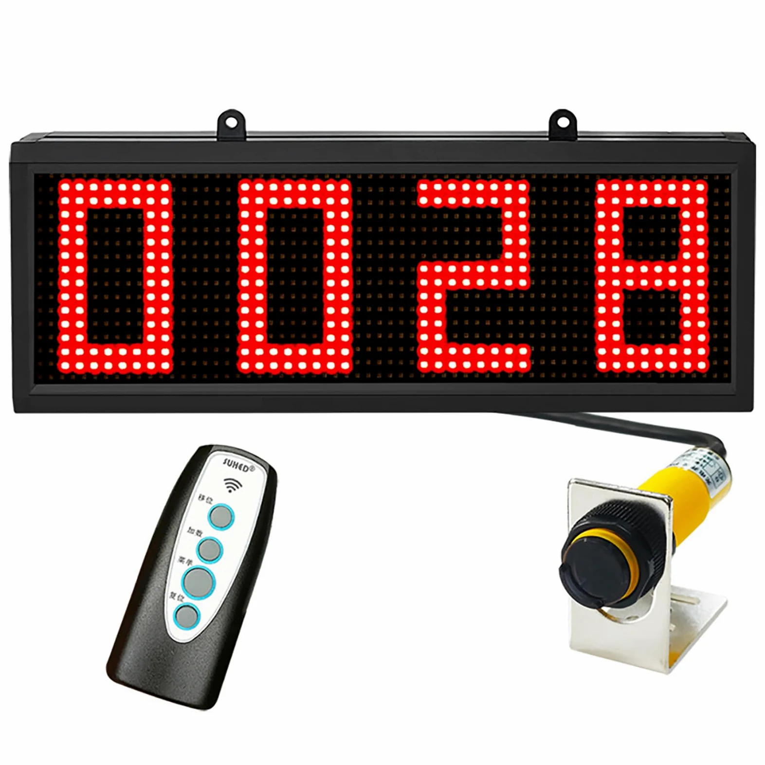 Contador Digital LED, Pantalla LED Automática De 4 bits con Sensor, Distancia De Inducción: hasta 70 Cm, Memoria De Corte De Energía, para Producción, Conteo De Piezas