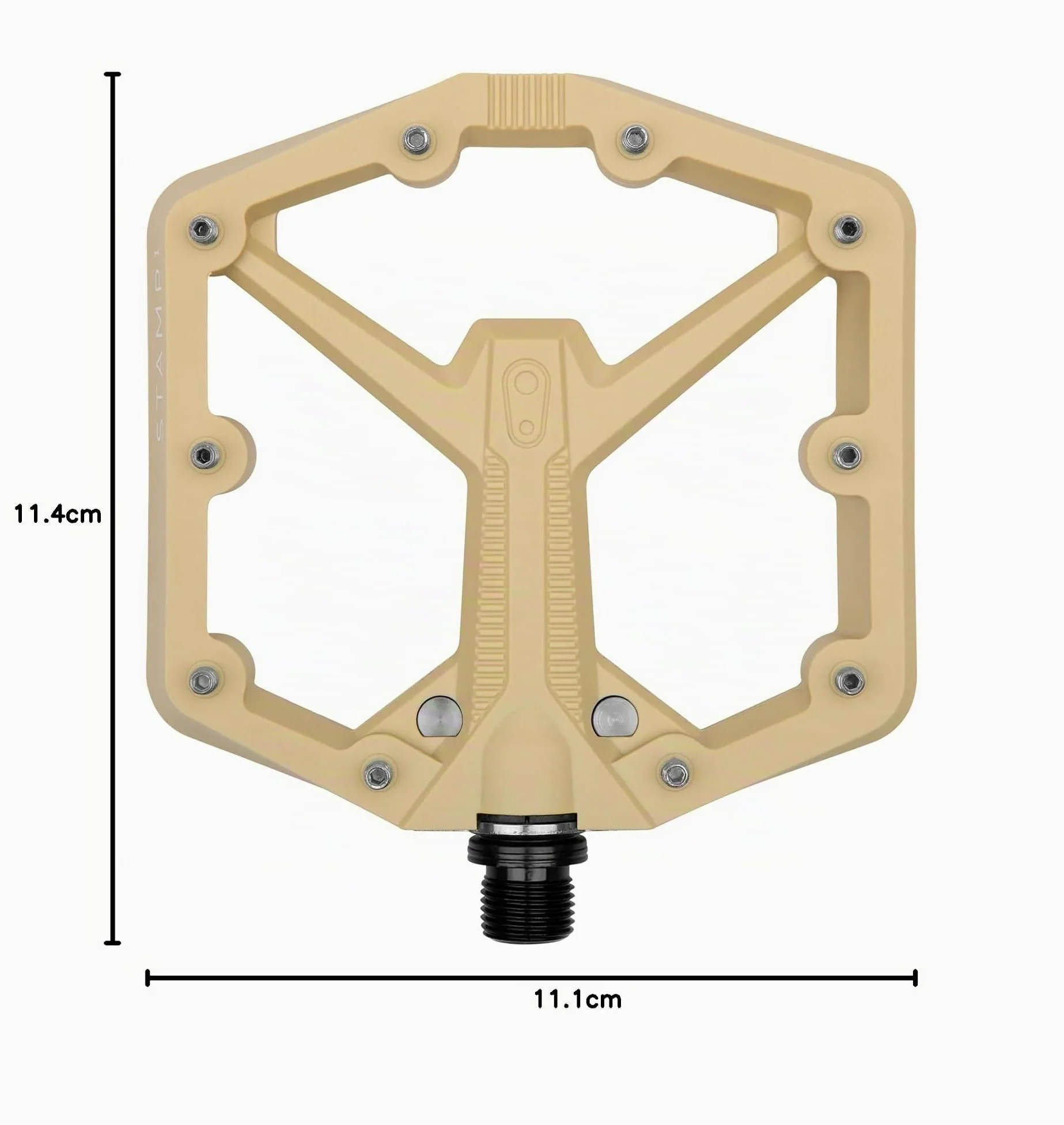 Crankbrothers Stamp Flat MTB Pedals - Size-Specific, Lightweight, Versatile, Durable Bike Pedals