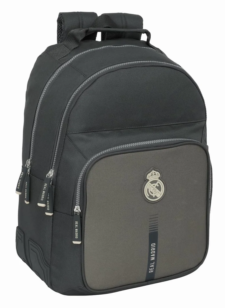 Safta REAL MADRID 3ª EQUIPACIÓN 24/25 - Mochila Escolar Infantil, Ideal para Niños de Diferentes Edades, Cómoda y Versátil, Calidad y Resistencia, 32x15x42 cm
