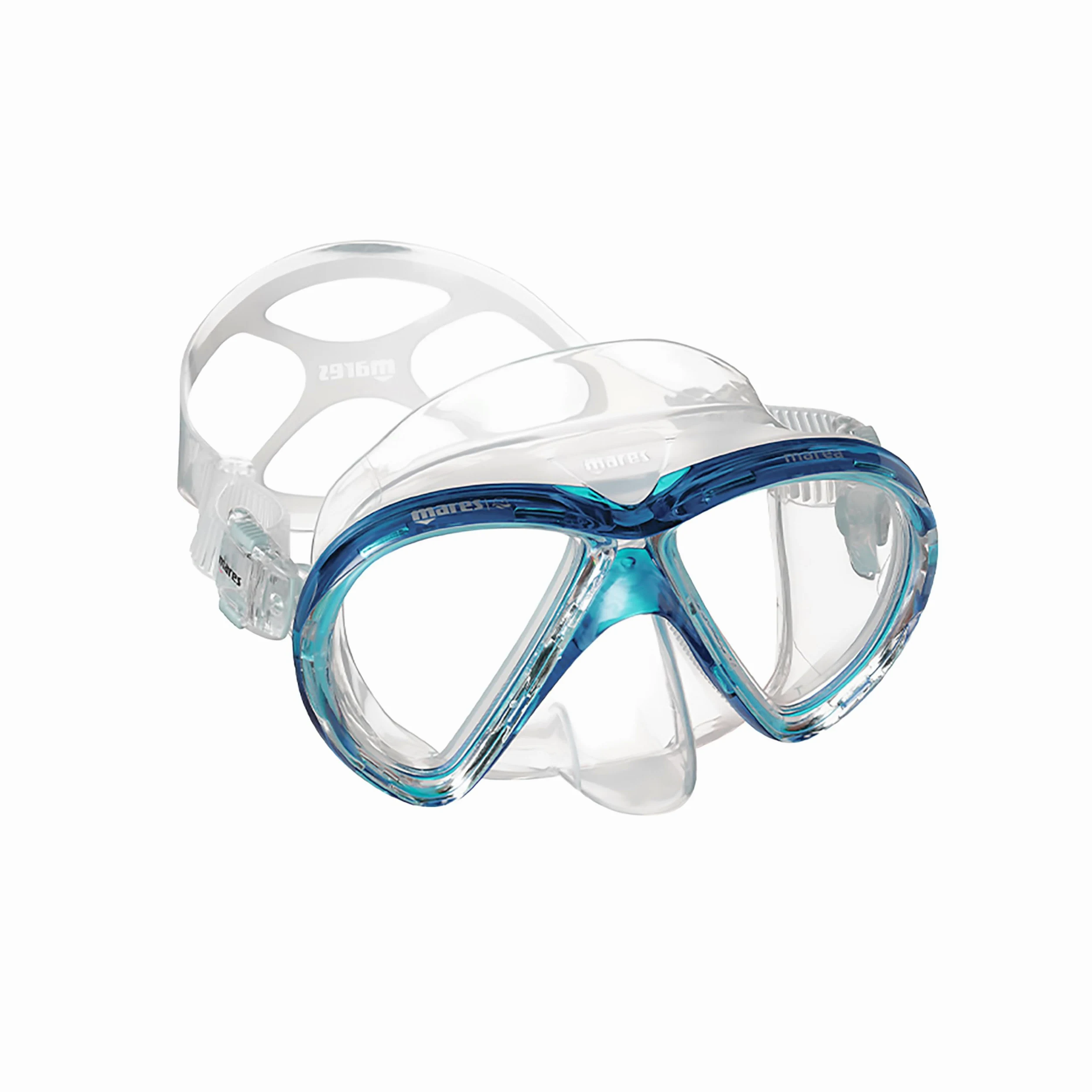Mares Marea - Máscara de Buceo Bi-Vidrio, Volumen Reducido, Falda de Silicona Integral, Confort Doble Borde Snorkel Adulto