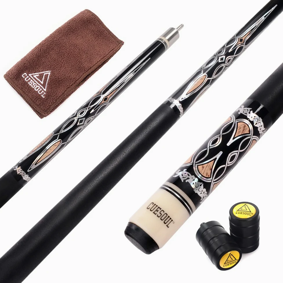 CUESOUL 57 Pulgadas Taco de Billar con 13mm Consejos Cue (CSPC027)