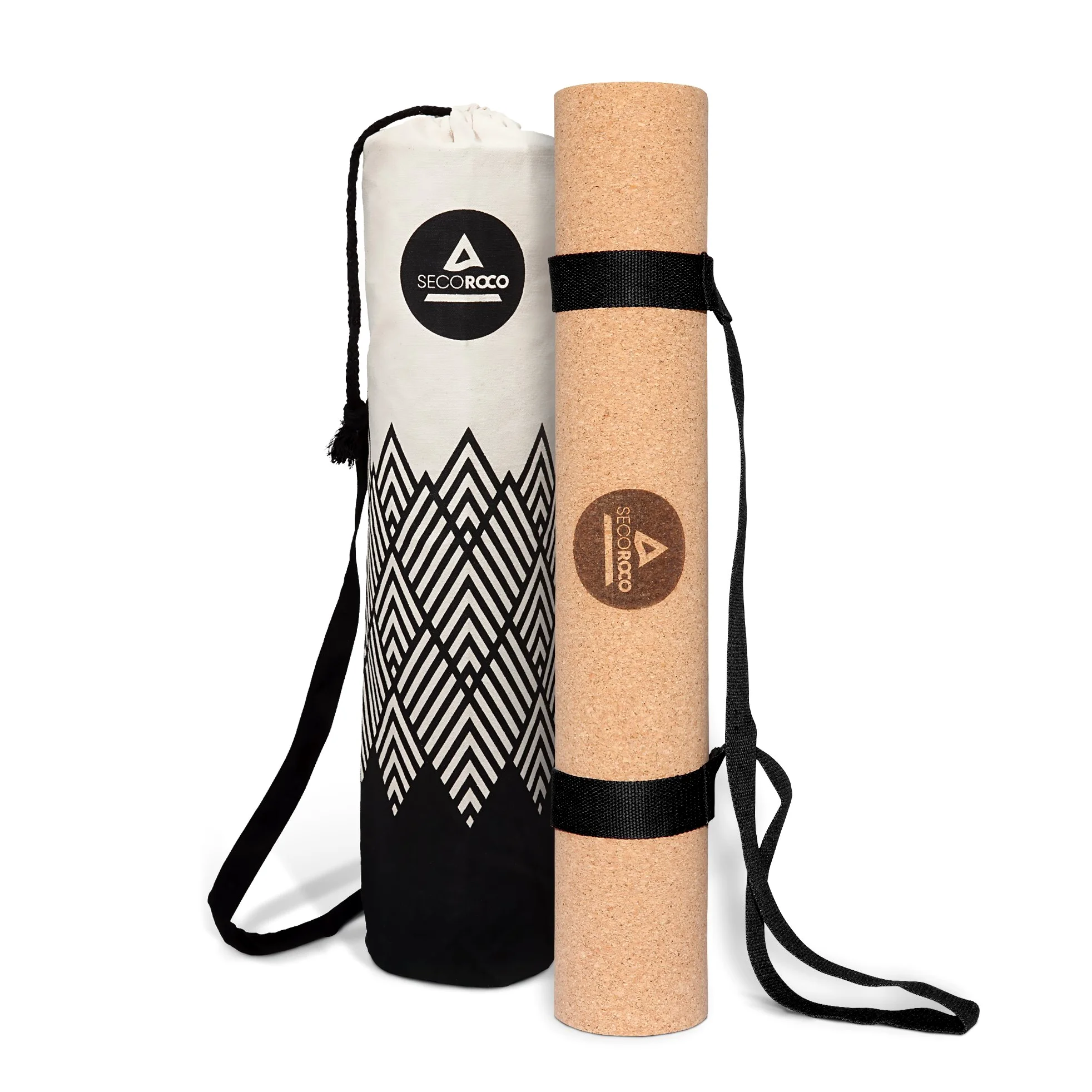 Esterilla de yoga de corcho, probada con muy buena, 2-5 mm de grosor, antideslizante, vegana y sostenible, esterilla de yoga de corcho y goma, incluye bolsa de yoga