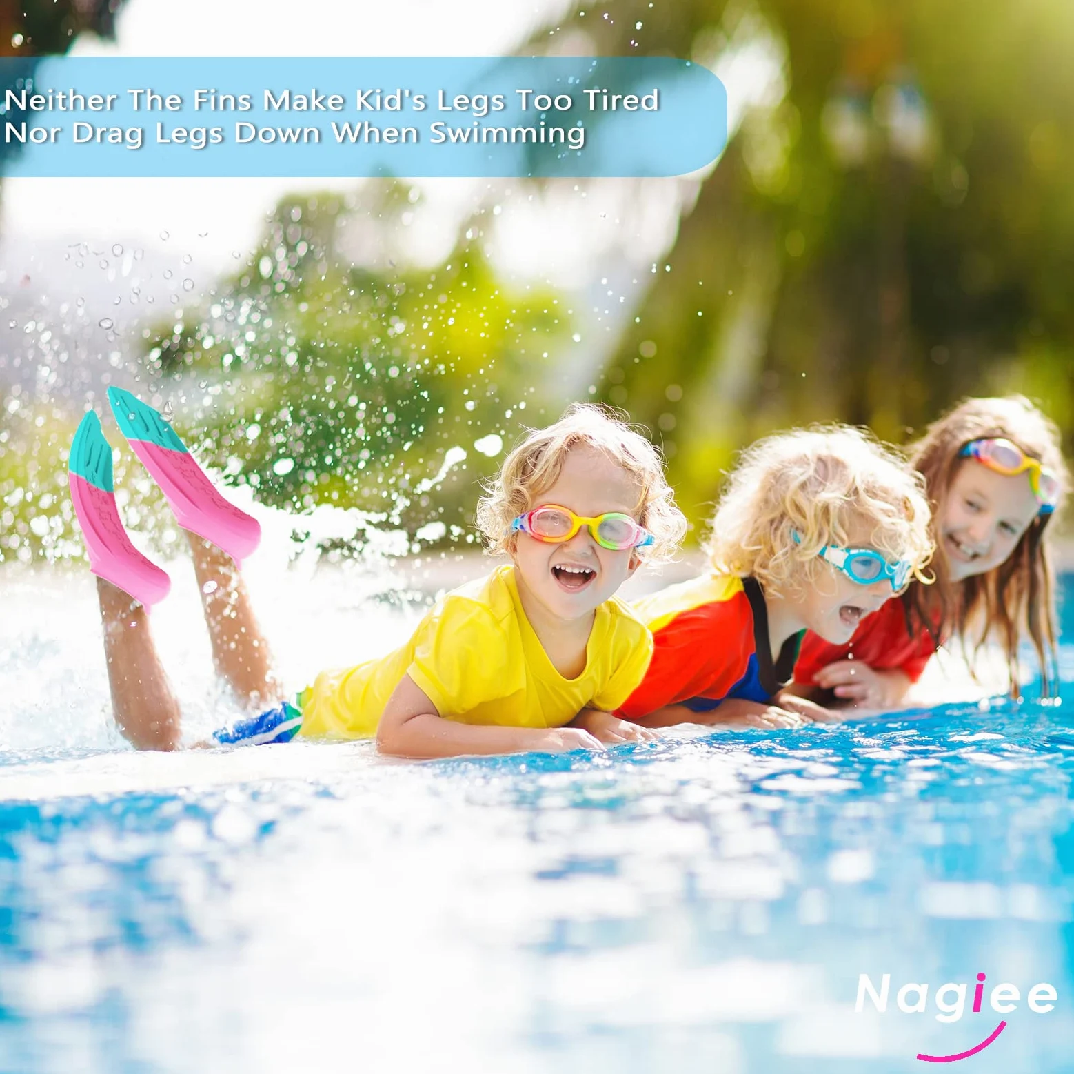 Aletas de natación, aletas de natación para niños, cómodas aletas de silicona con bolsa de malla, aletas de natación de tamaño de viaje para mujeres, jóvenes, adultos