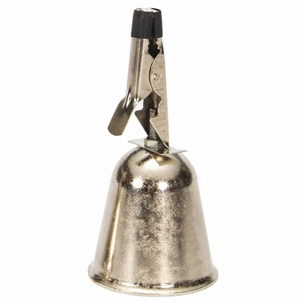 5 campanas de alarma de mordida de pesca, clips de metal para caña, ideal para pesca nocturna con alertas de sonido fuerte (pequeño)