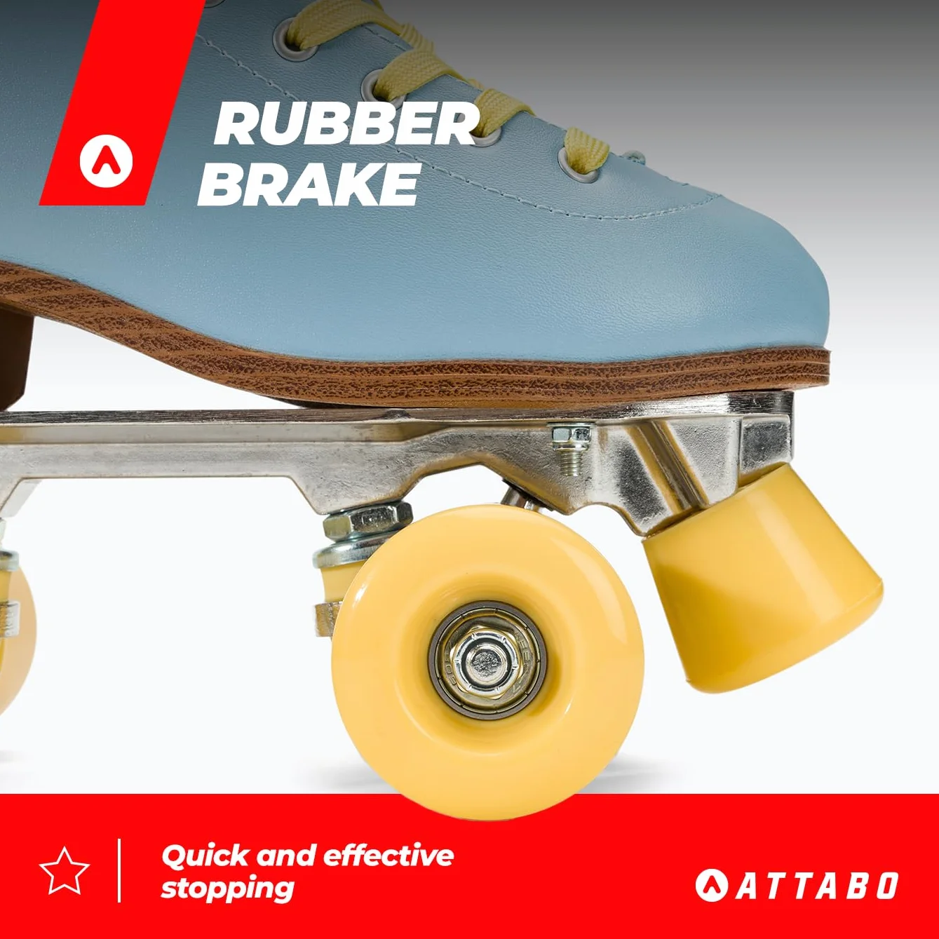 ATTABO Patines de Ruedas Cascada para Mujer Talla 36-41 EU Caña de Piel sintética Ventilación Chasis de Aluminio ABEC-7 Ruedas 82A Protección de Dedos Frenado Seguro Ajuste Preciso Color Azul