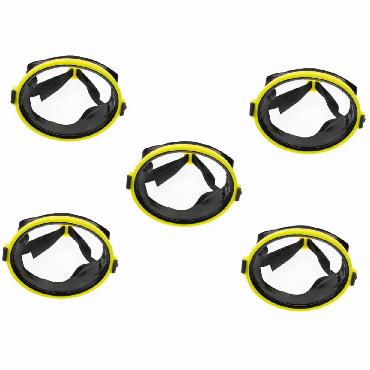 VANZACK 5piezas Máscara De Buceo Infantil Lentes Antiniebla Gafas De Divertidas Para Equipamiento De Buceo Para Exploración Acuática