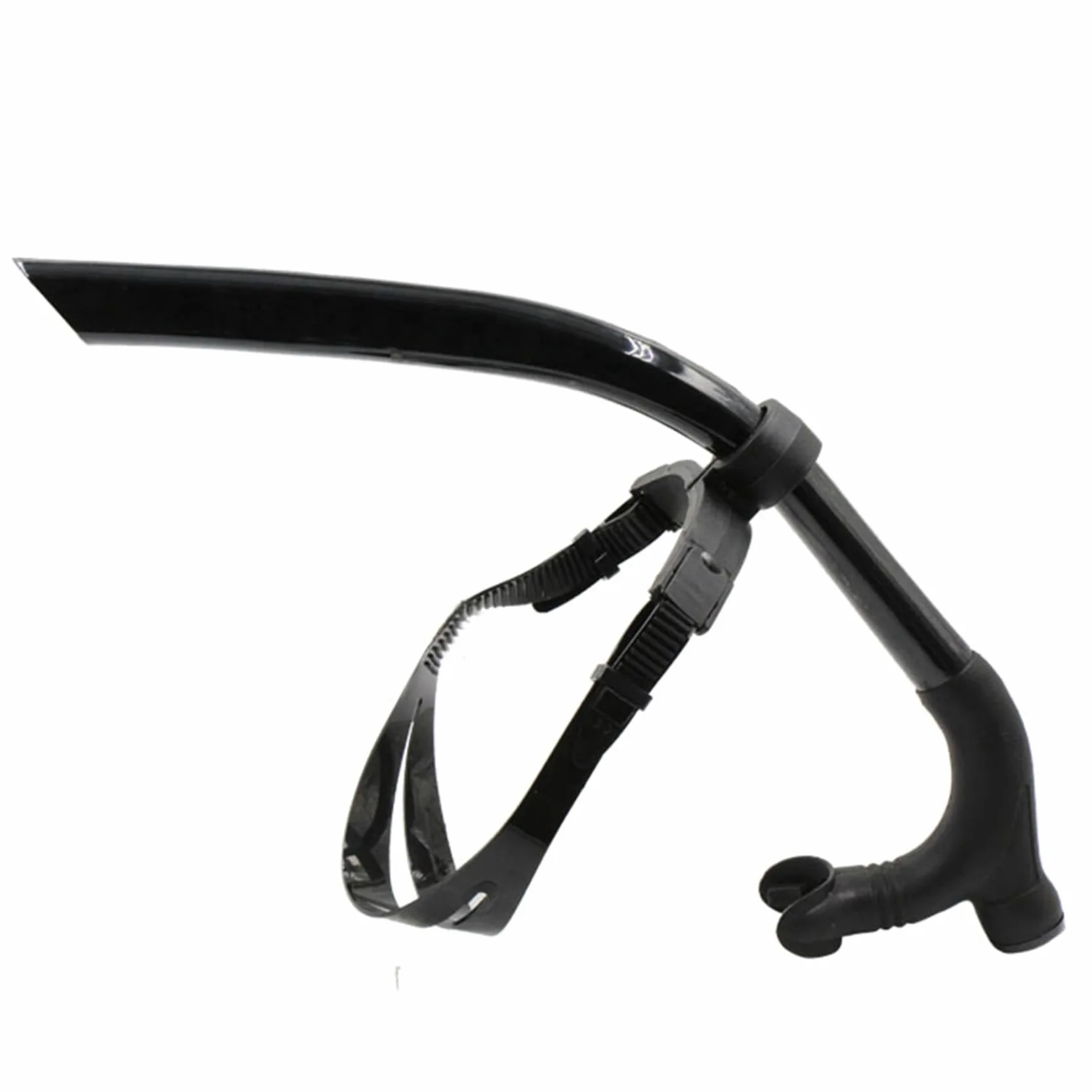 4X Tubo de Respiración Frontal de Natación de Silicona Entrenamiento de Buceo Adultos Snorkel Tubo de Buceo Natación Equipo de Buceo, Negro