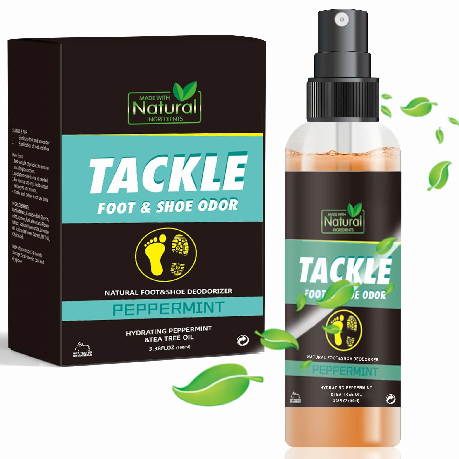 Desodorante en Spray para Calzado Antiolor Zapatillas Deportivas 100ml Aplicación Rápida
