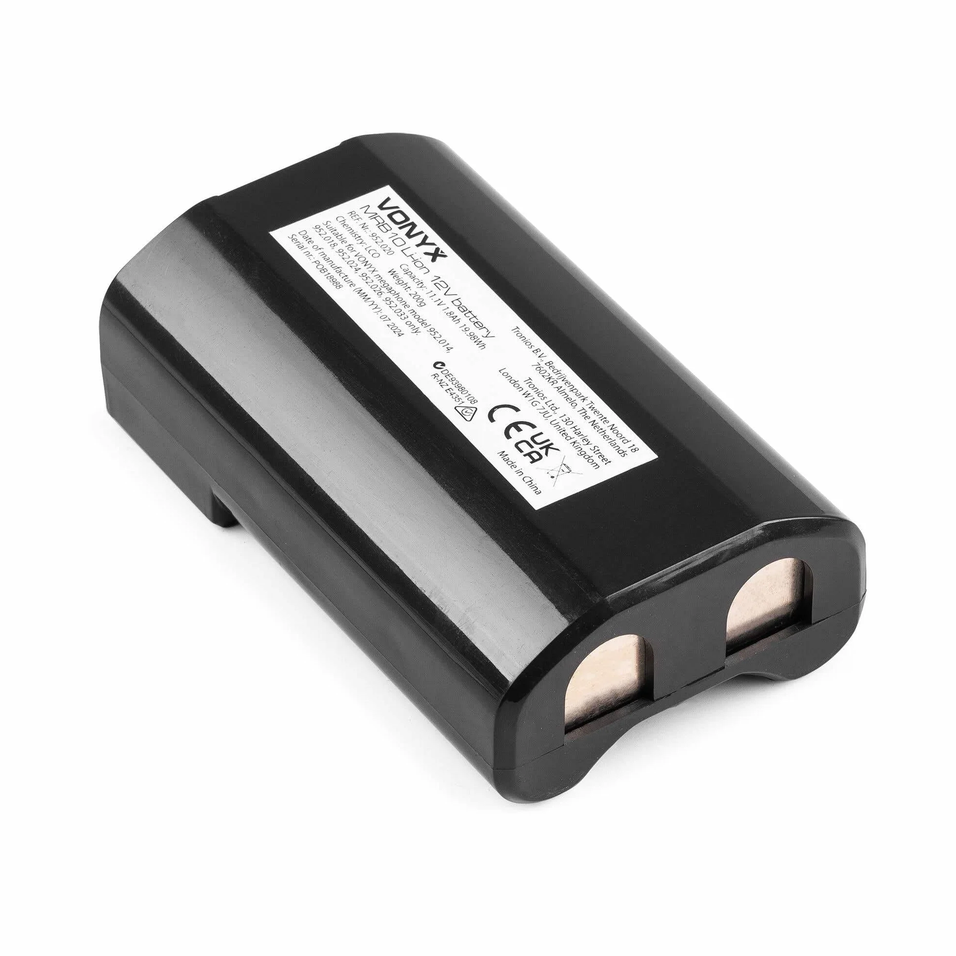 Vonyx MEG120 Megáfono Portátil 120W Bluetooth USB SD AUX Micrófono Desmontable
