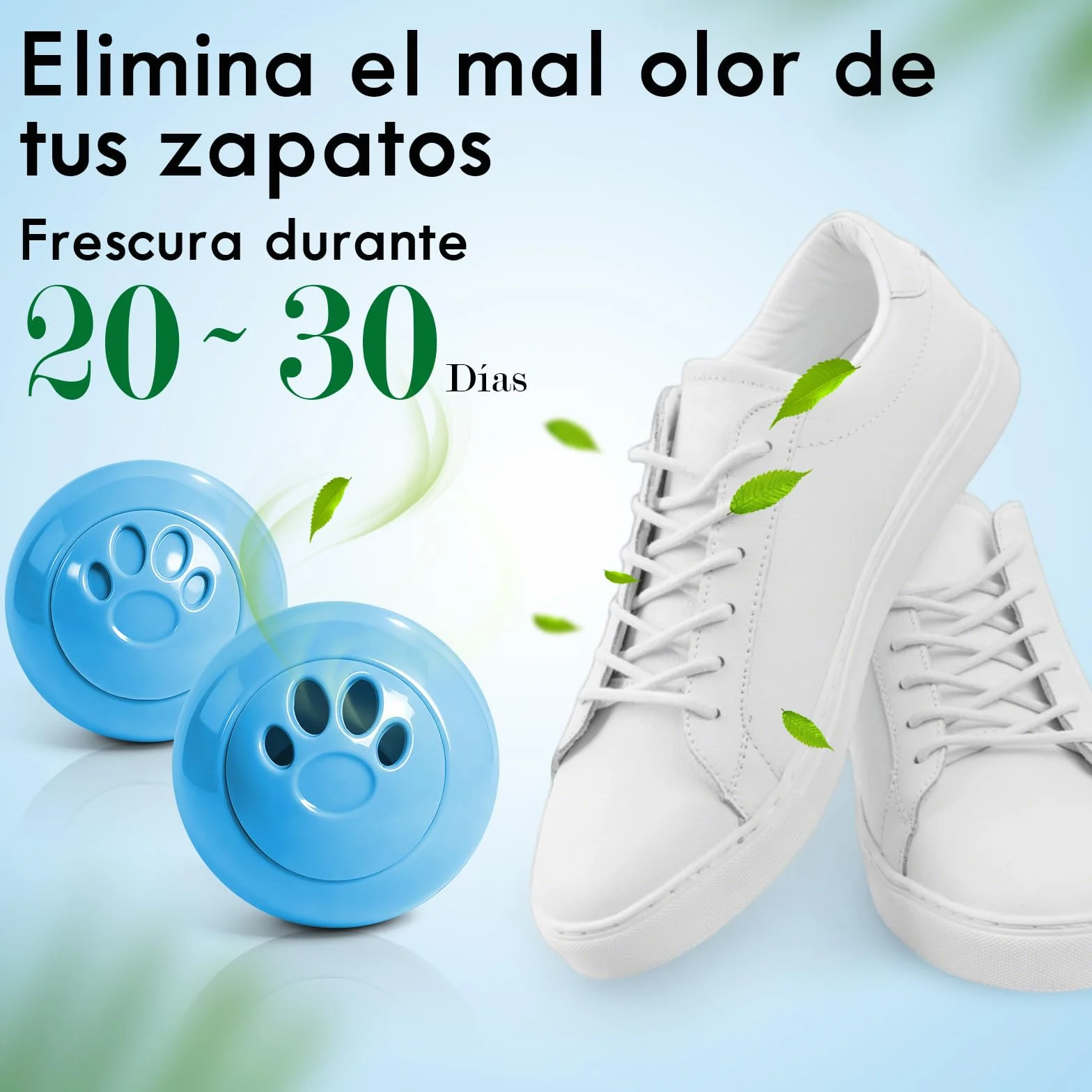 Bolas Desodorizadoras para Zapatos, Ambientadores de Calzado, Paquete de 8, Aroma a Lino