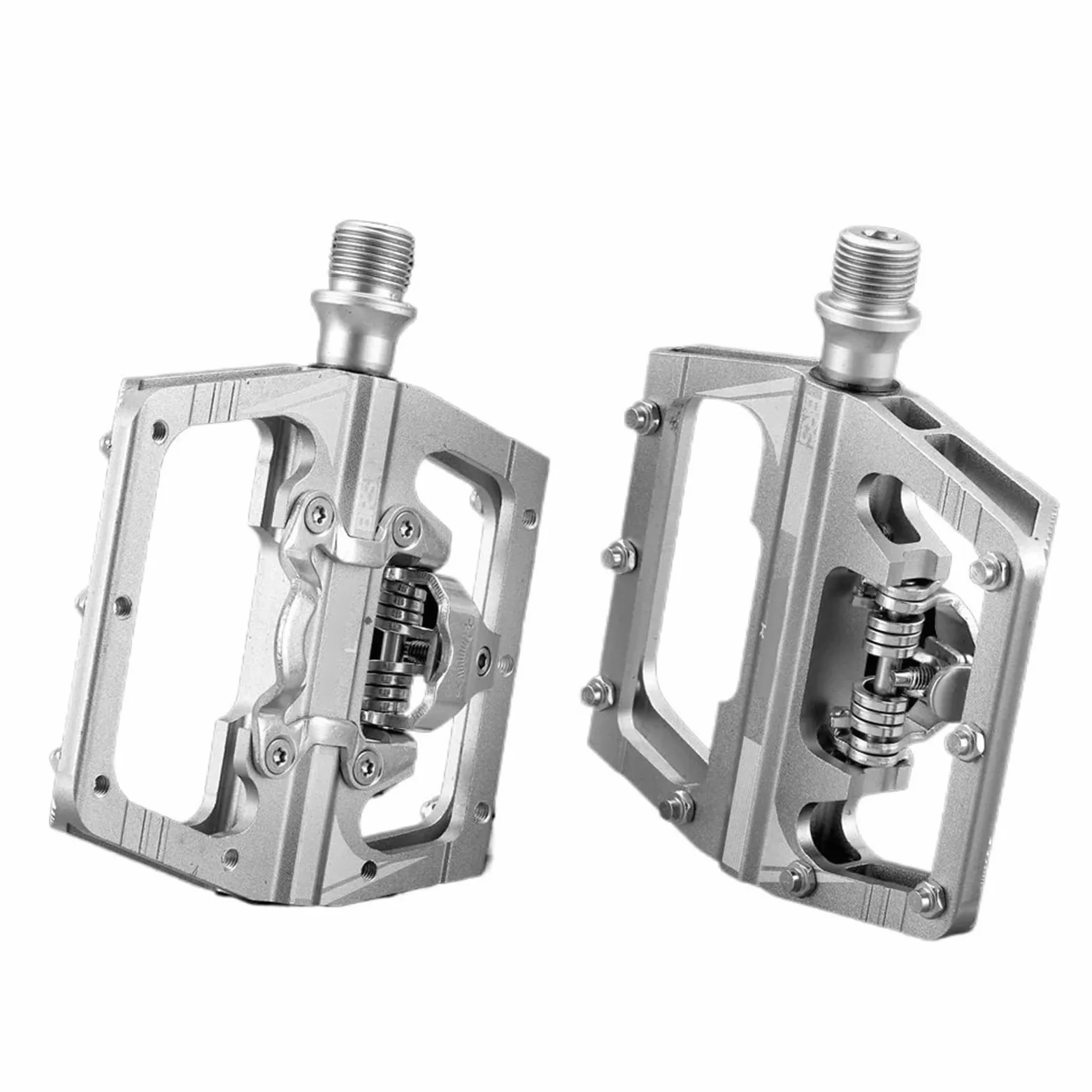 Genérico Compatible con el Juego de Pedales automáticos RACEWORK MTB, Pedales de Plataforma con medidor de Potencia de Doble función con Clip Lateral único,Piezas