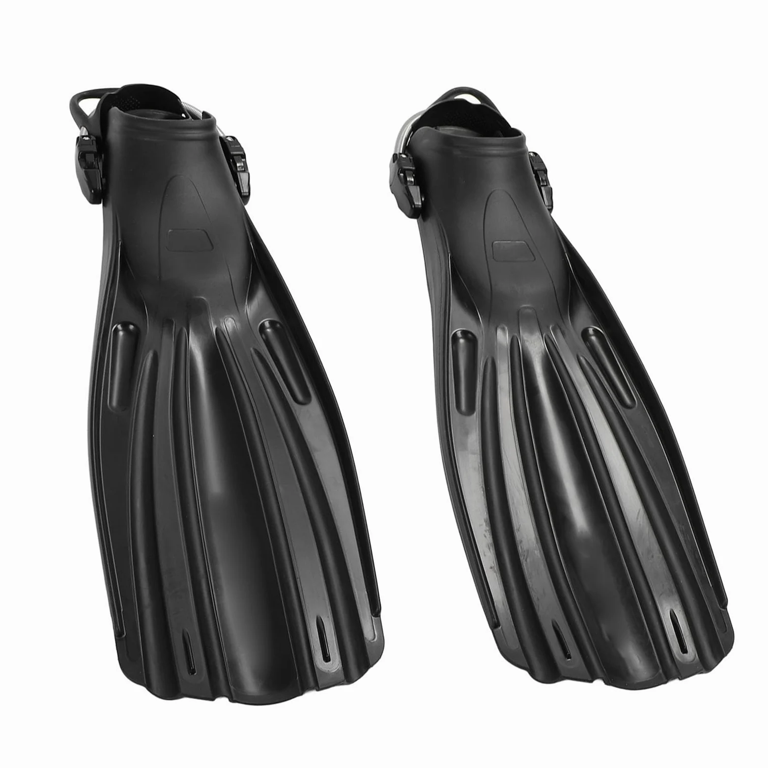 Generic Aleta para Pies Subacuática Diseño Ergonómico Negro Premium para Buceo y Apnea 2 Piezas