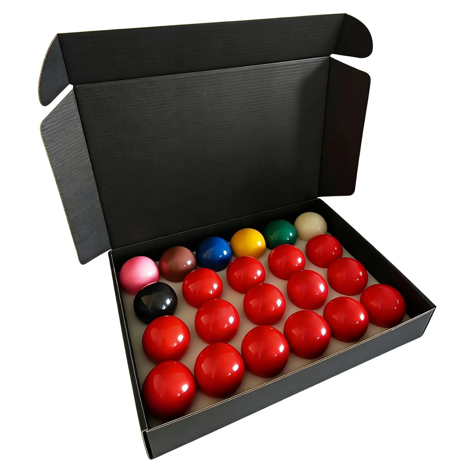 Juego de Bolas de Billar Snooker 52,5 mm 22 Piezas, Bola de Mesa de Billar de Resina, Bolas 15 Rojas, 6 Colores y 1 Blanca