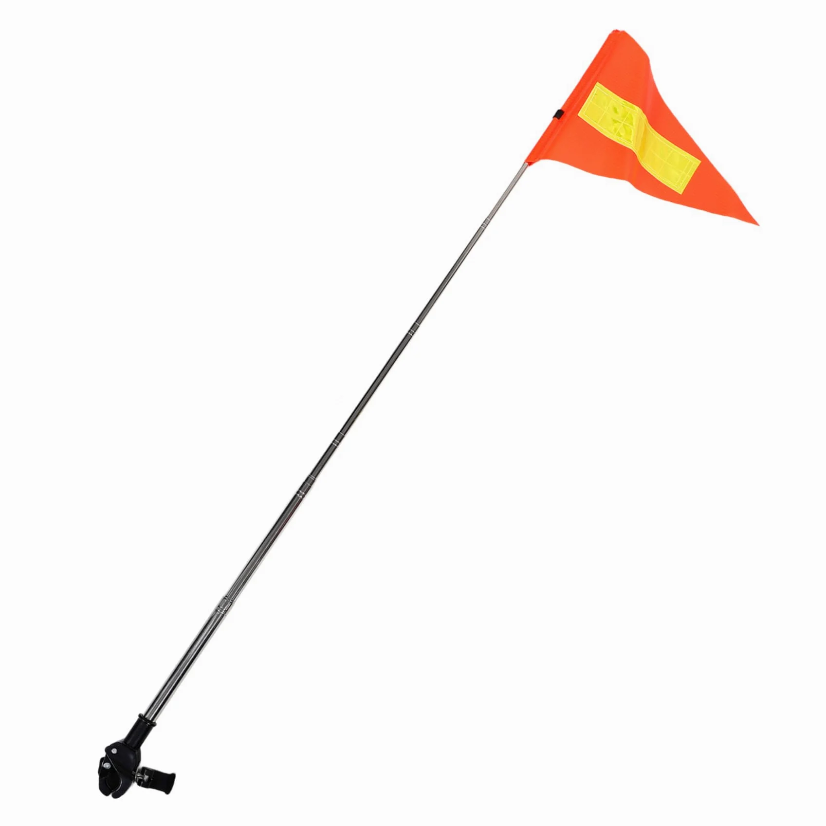 Cabilock 5 Piezas Banderín retráctil scooter telescópico con bandera de seguridad bandera de seguridad para sillas de ruedas Asta de para carrito de golf telescópica Naranja