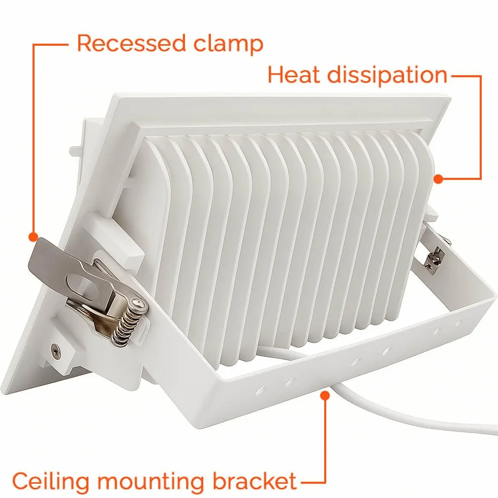 FactorLED Foco Proyector LED 40W Rectangular 120º Dimmable CCT Cambio de Color
