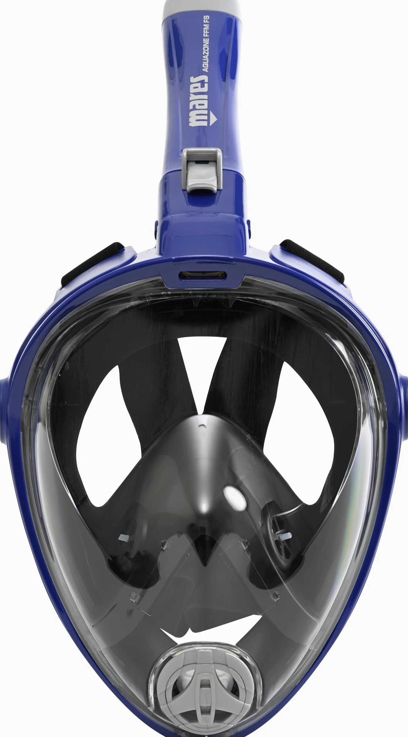 Mares Aquazone Full Face Mask - Masque Intégral Snorkeling Adulte, Jupe Silicone, Tuba Repliable, 3 Tailles