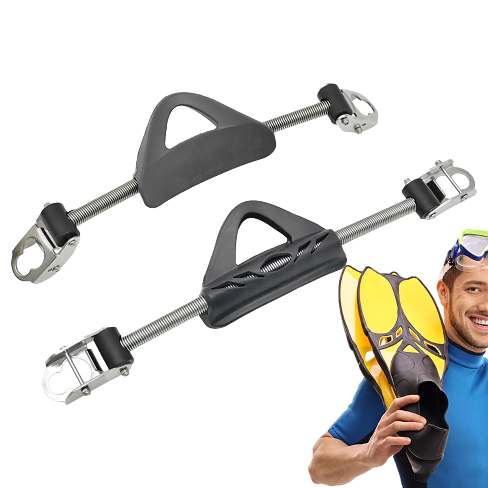 Correa para el talón con Resorte para Aleta de Buceo,Correa para Aleta de | Buceo,1 par de Correas de de Resorte para - de en el talón con Hebilla de liberación rápida, accesori