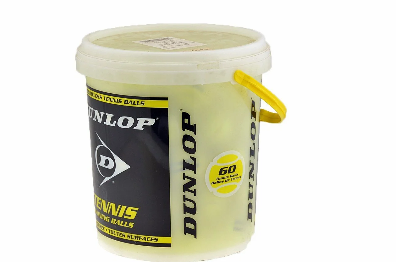 DUNLOP Training Tennis Bucket - 60 Balls