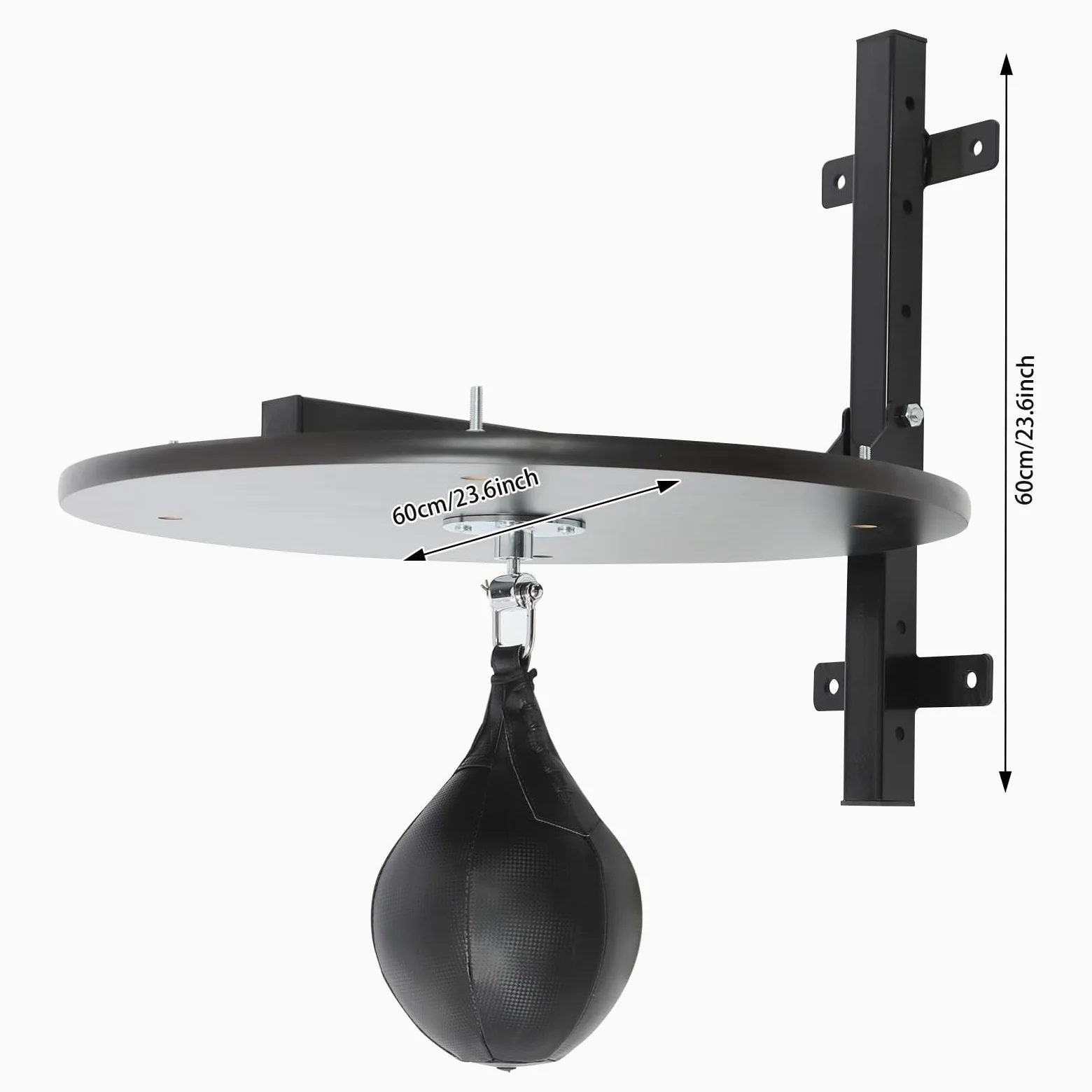 Speed Bag Platform Heavy Duty Ajustable Kit con Punchingball para Boxeo Ejercicios de Golpe