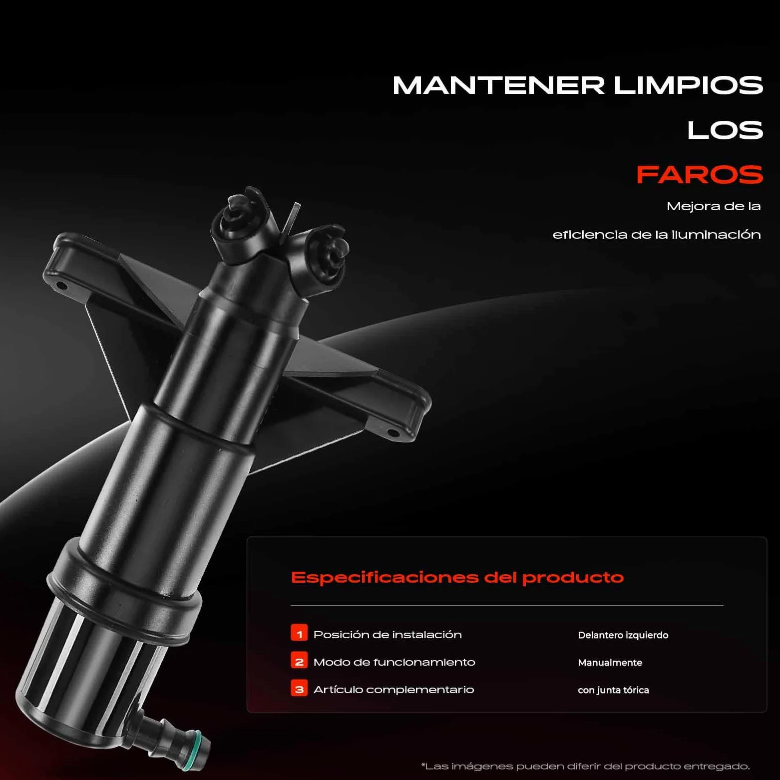 Frankberg Limpieza de faros Boquillas de lavado Delantero izquierdo o derecho Compatible con Serie 5 Touring E61 Serie 5 E60 Replace# 61677038415
