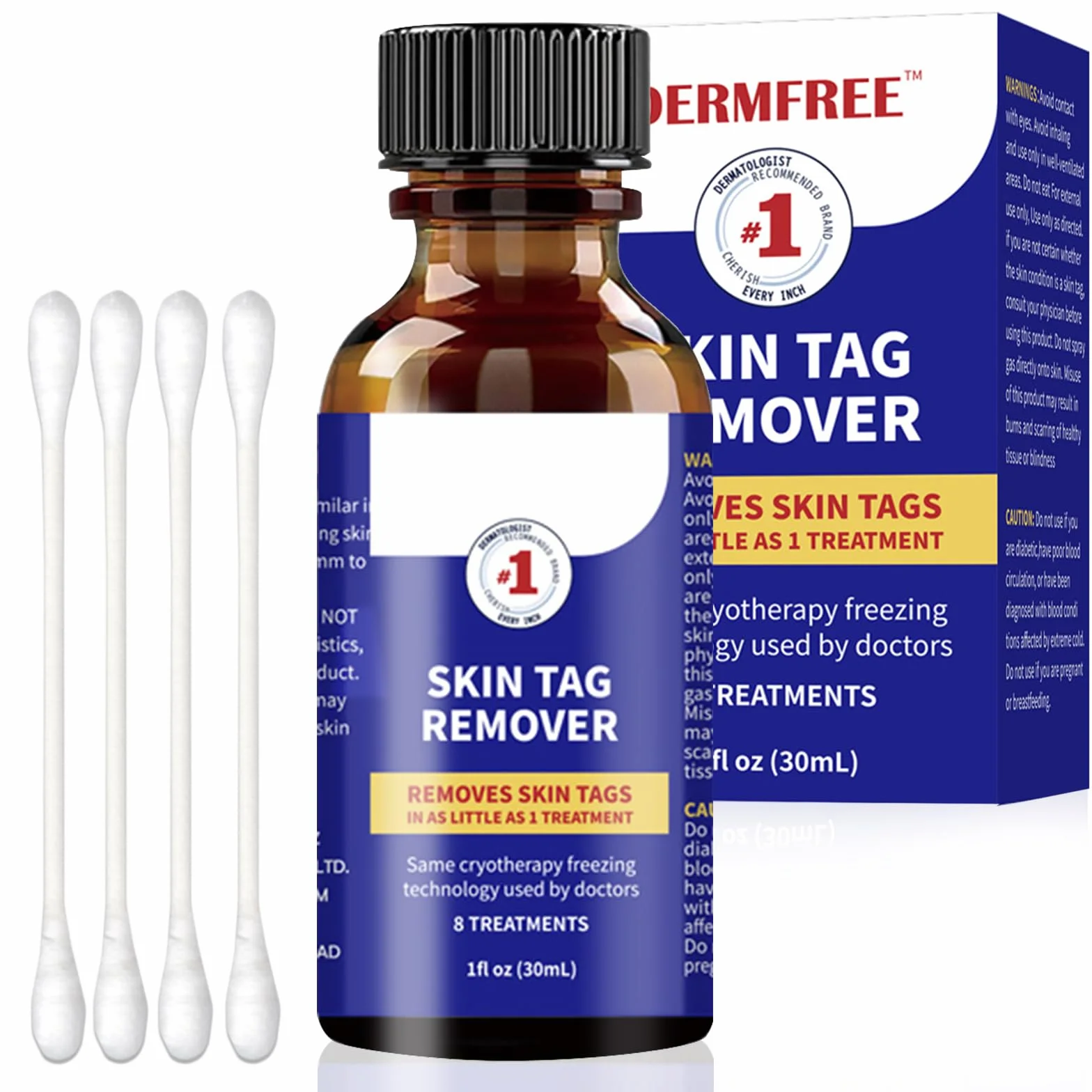 Suavemente Skin Tag Remover 30ml Quitar Verrugas Comunes Fórmula Suave