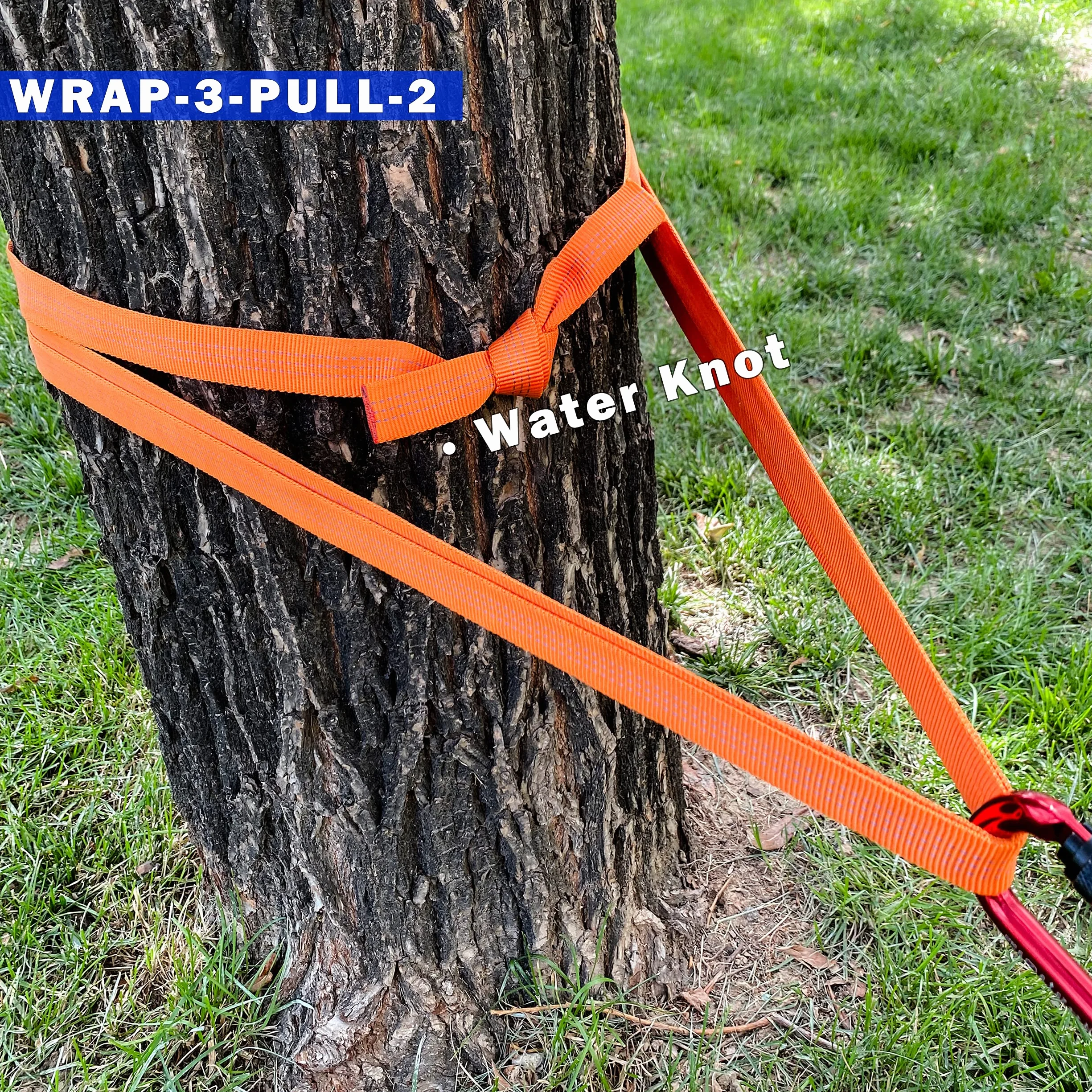 GM Climbing Cinta Tubular de Nailon de 2,54 cm, Certificado CE UIAA, 1814 kg, Resistente, para Escalada, Rescate, Trabajos de Supervivencia, Uso General, 2,5 cm x 9,1 m, Color Naranja