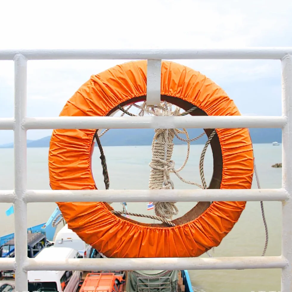 Cubierta de boya salvavidas para anillo de barco, fundas protectoras para alberca, accesorios de arañazos y rozaduras, 37 pulgadas de diámetro
