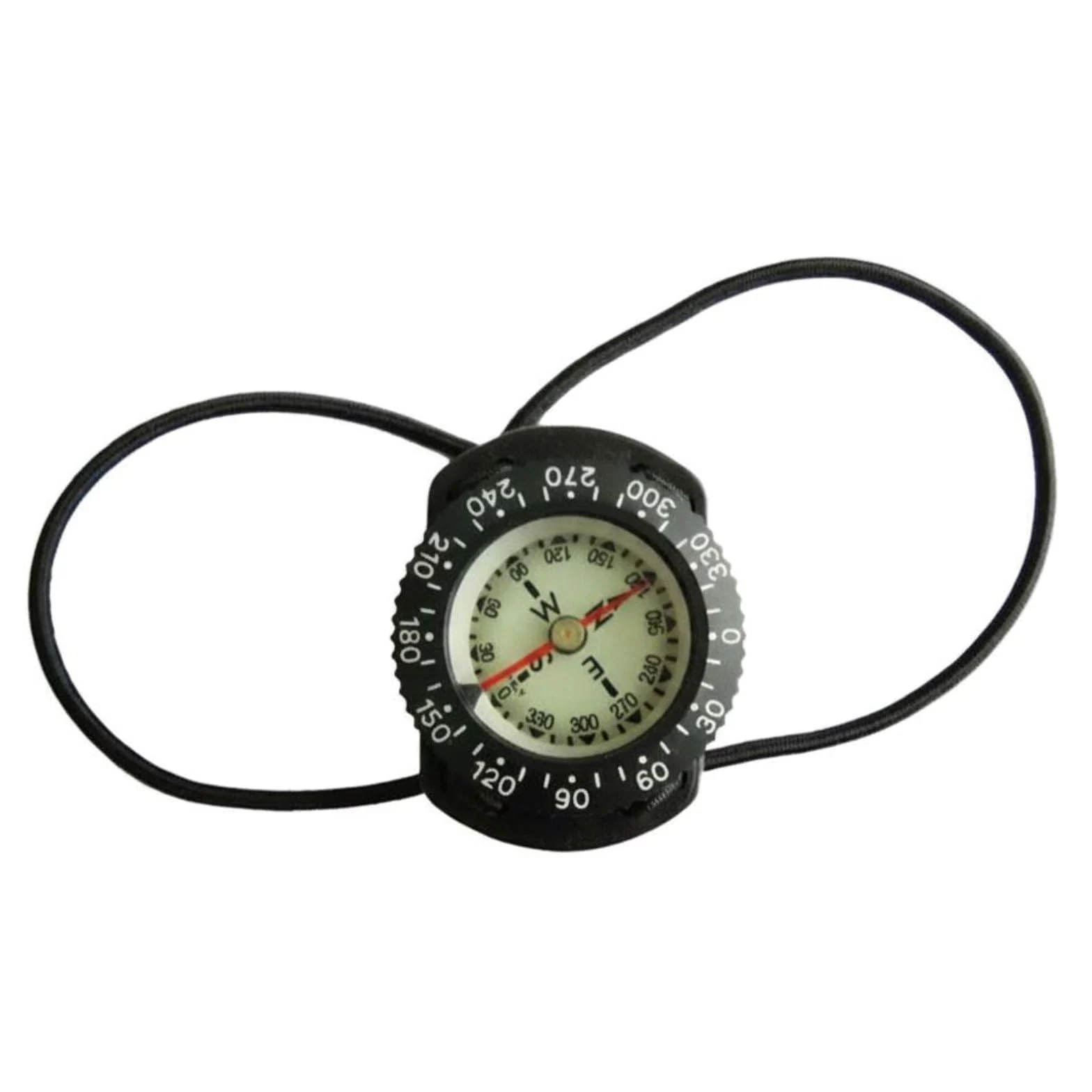 kowaku Brújula de Bungee para Buceo Brújula Instrumento de Navegación Orientación Llenada de Líquido con Dial Lateral Magnética Fijación Elástica Adecuada